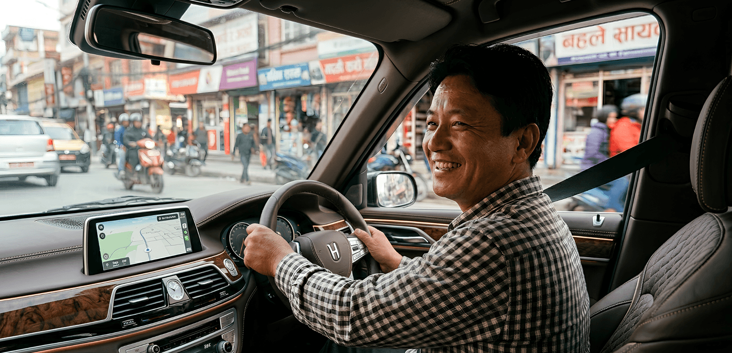 Professional driver ready for your journey